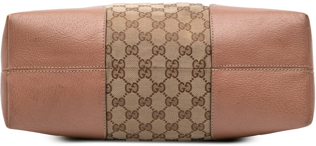 Gucci Medium GG Canvas Bree Dome Tote Bruin