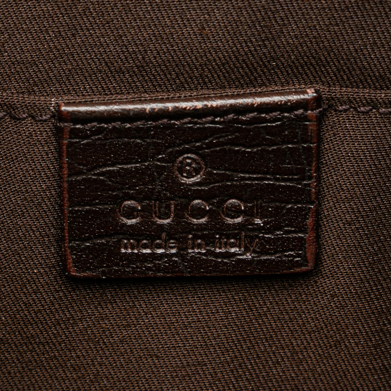 Gucci GG Supreme Web Clutch Bruin