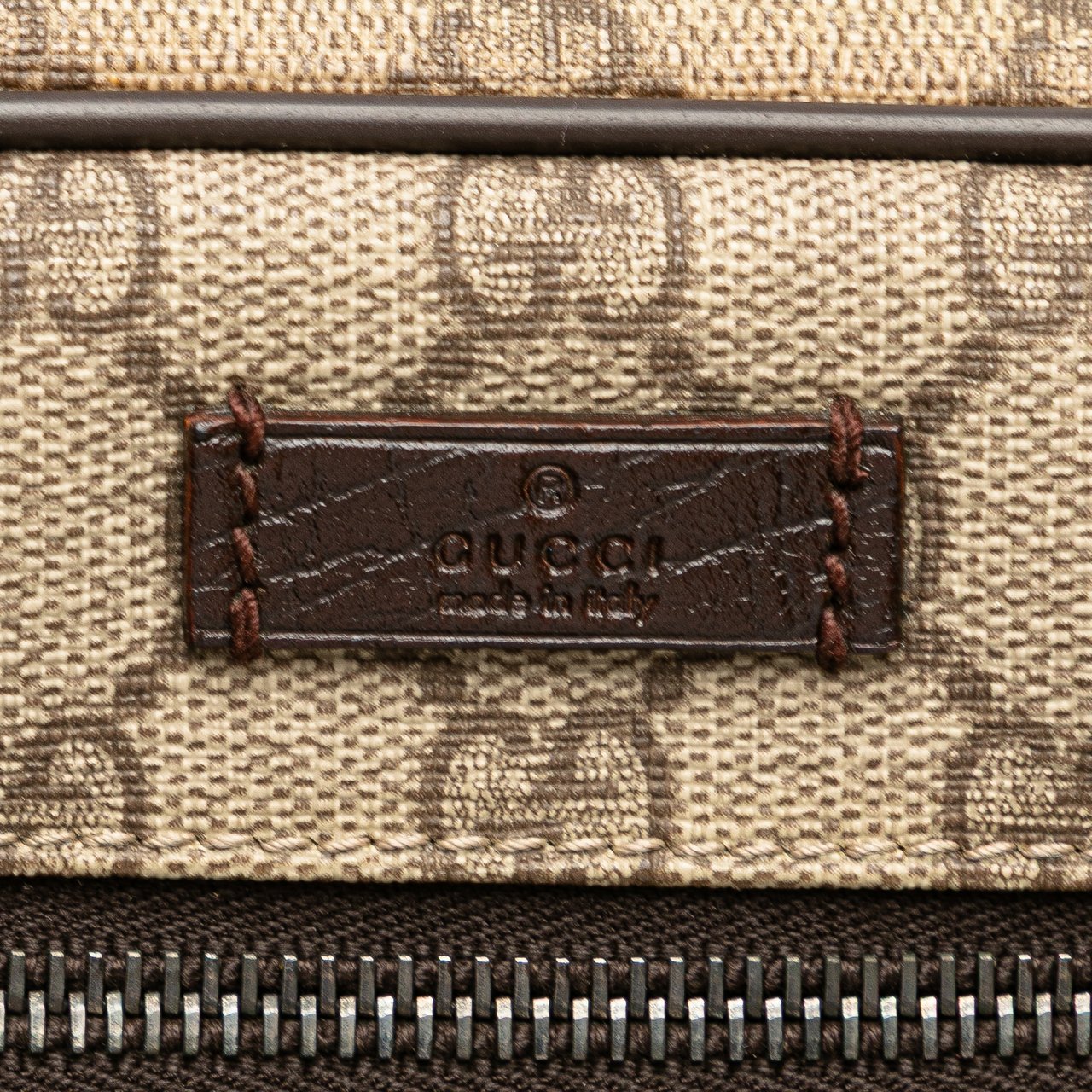 Gucci GG Supreme Web Clutch Bruin