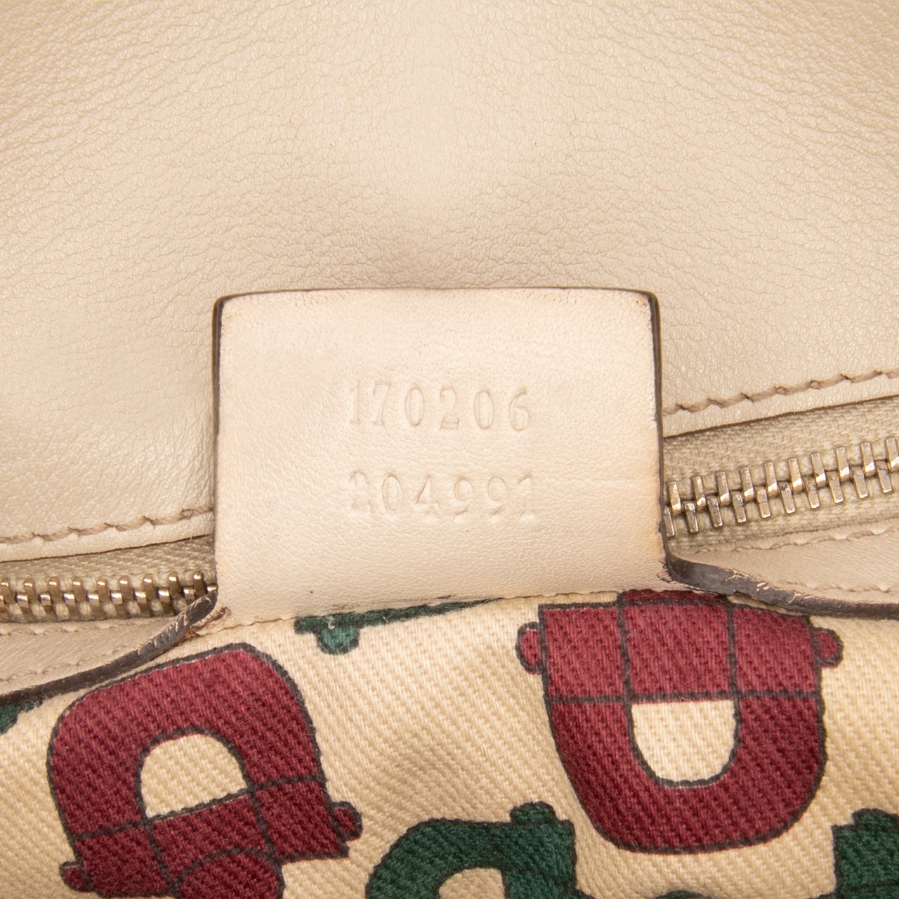 Gucci Guccissima Braided Peggy Tote Wit