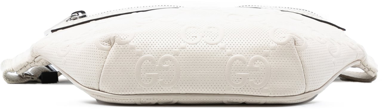 Gucci GG Embossed Perforated Leather Belt Bag Wit