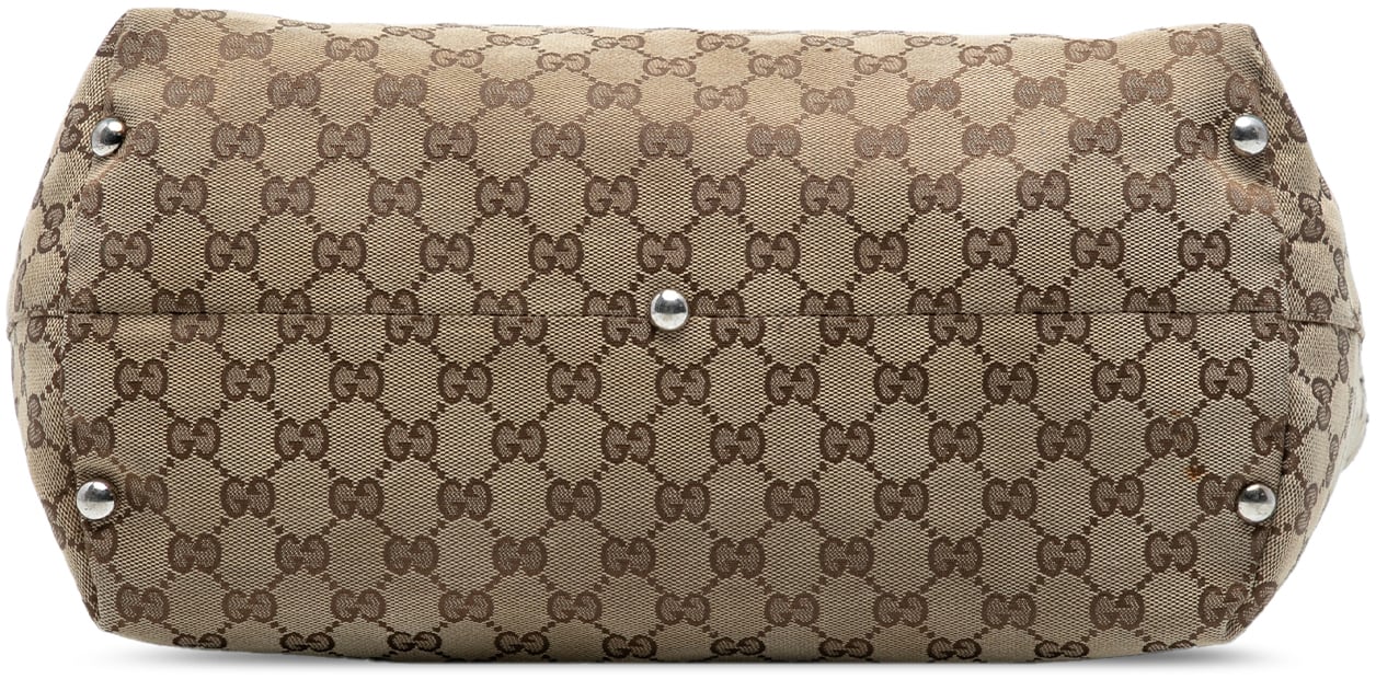 Gucci GG Canvas Icon Bit Tote Bruin