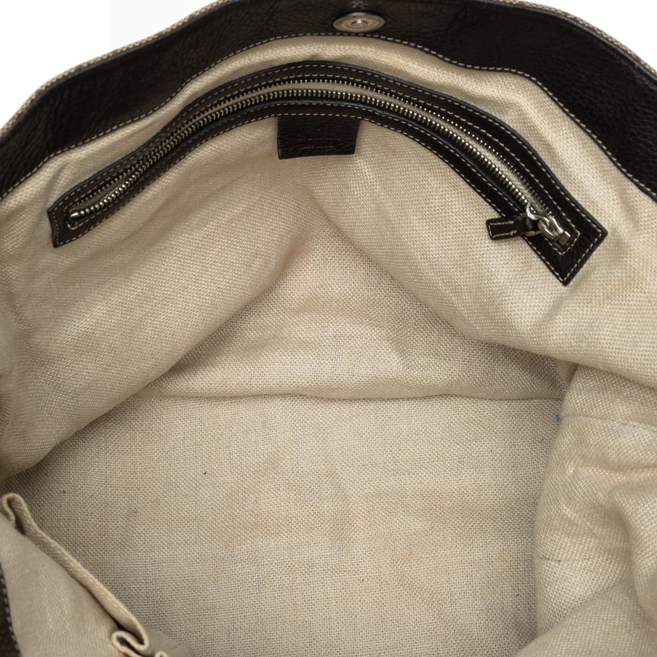 Gucci GG Canvas Icon Bit Tote Bruin