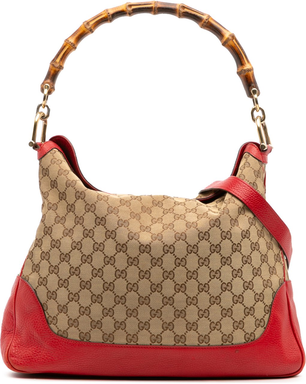 Gucci GG Canvas Bamboo Diana Satchel Bruin