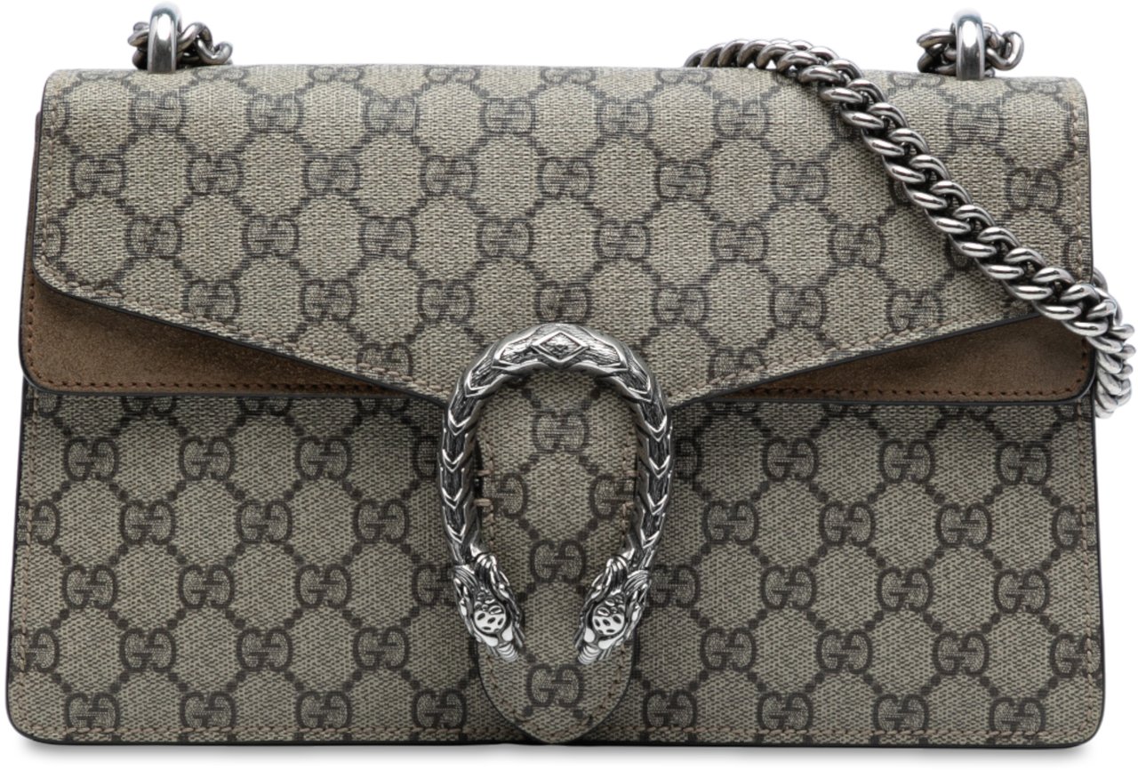 Gucci Medium GG Supreme Dionysus Shoulder Bag Bruin