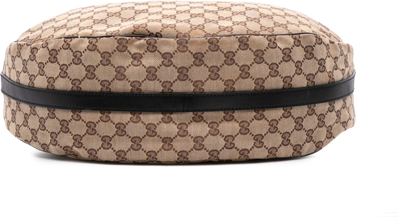 Gucci Large GG Canvas Twins Hobo Bruin