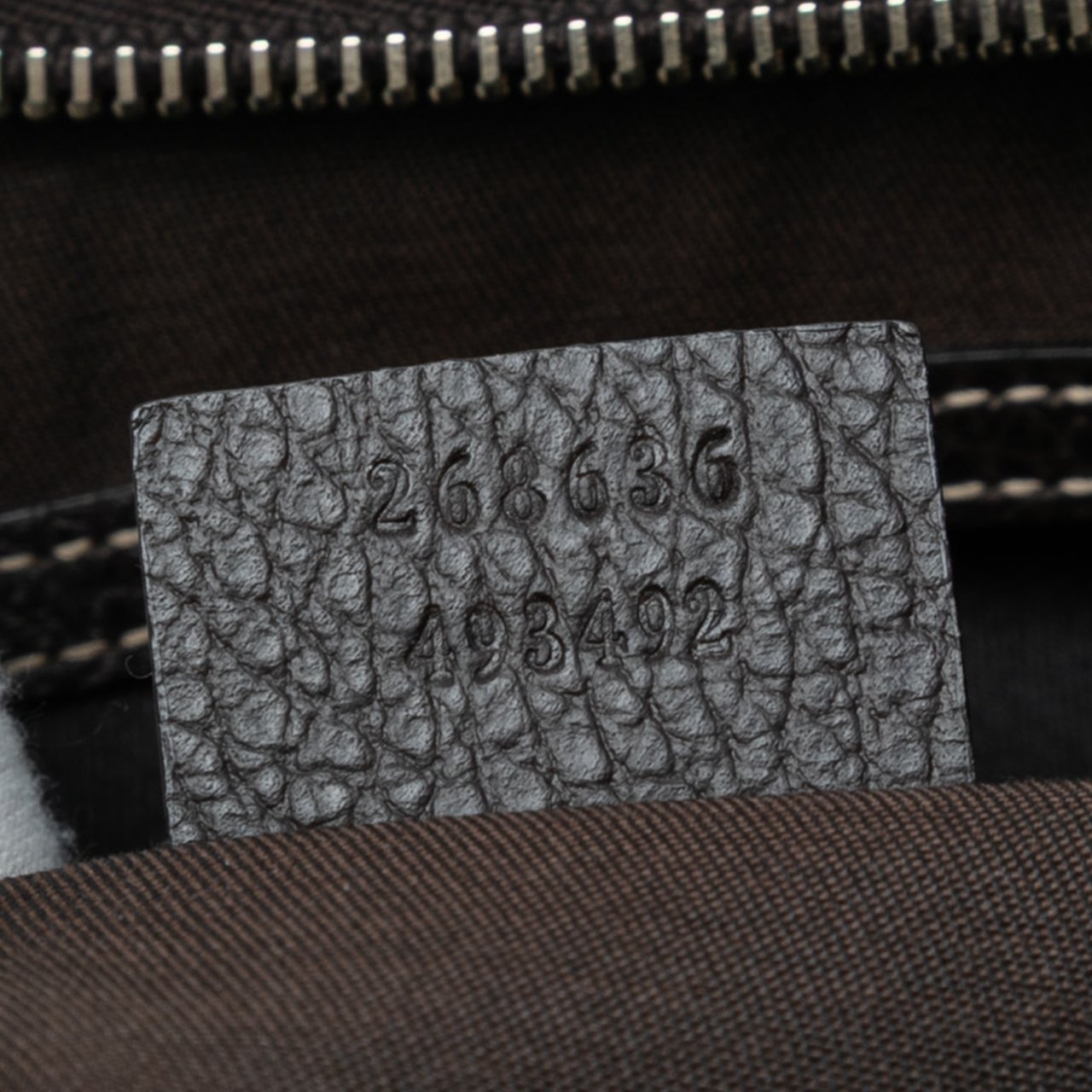 Gucci GG Crystal Abbey D Ring Shoulder Bag Bruin