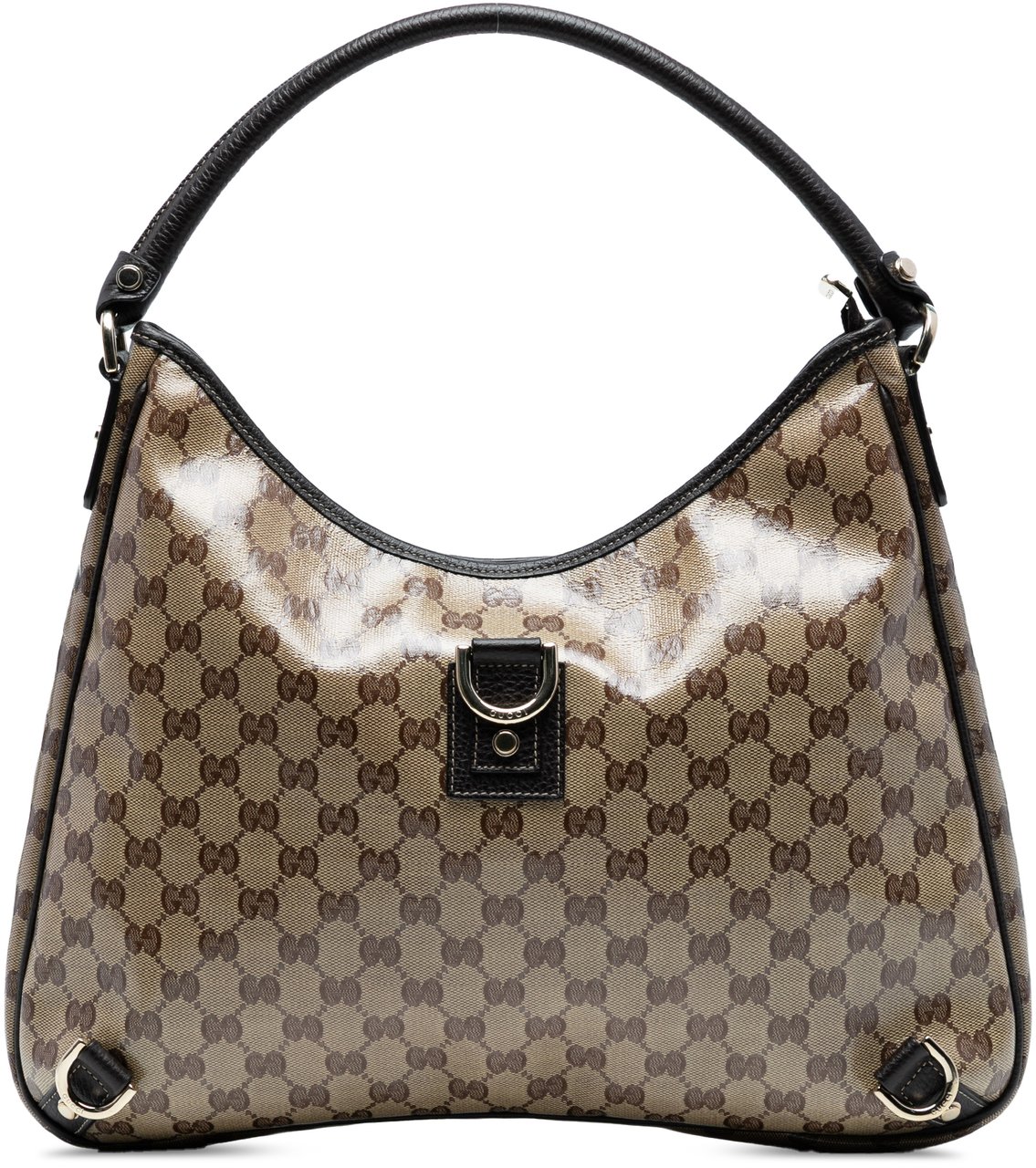 Gucci GG Crystal Abbey D Ring Shoulder Bag Bruin