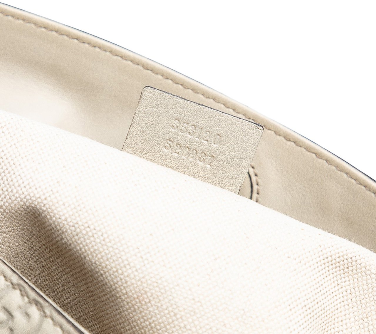 Gucci Medium Guccissima Bree Fold Over Tote Wit