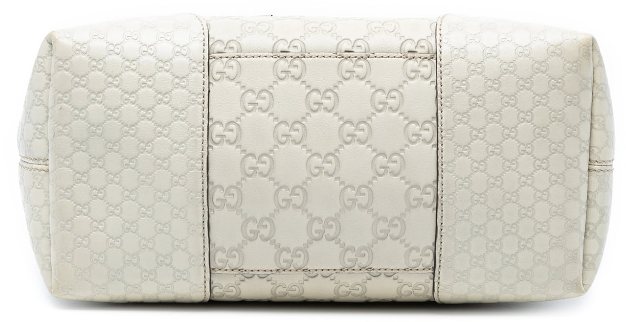 Gucci Medium Guccissima Bree Fold Over Tote Wit