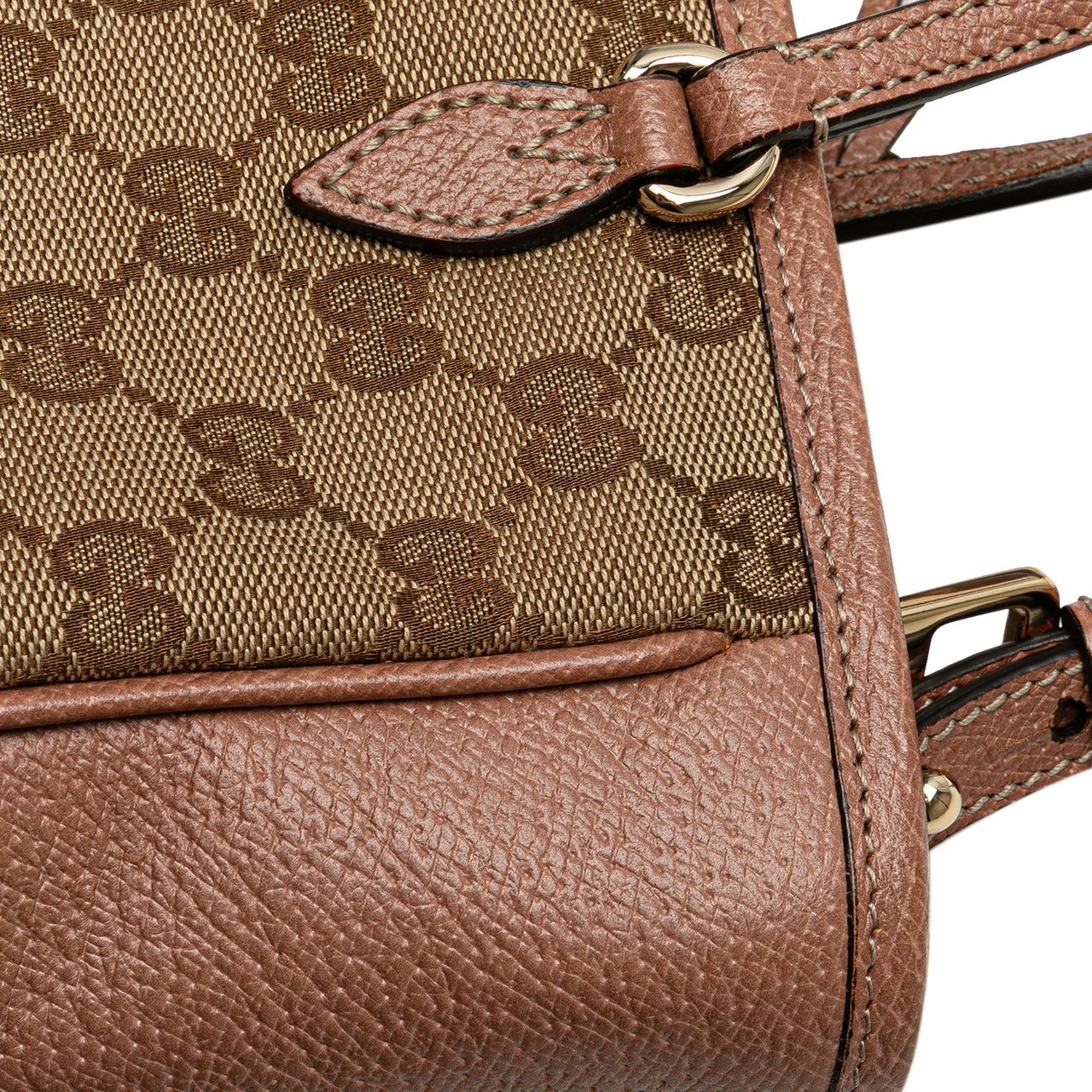 Gucci Small GG Canvas Bree Satchel Bruin