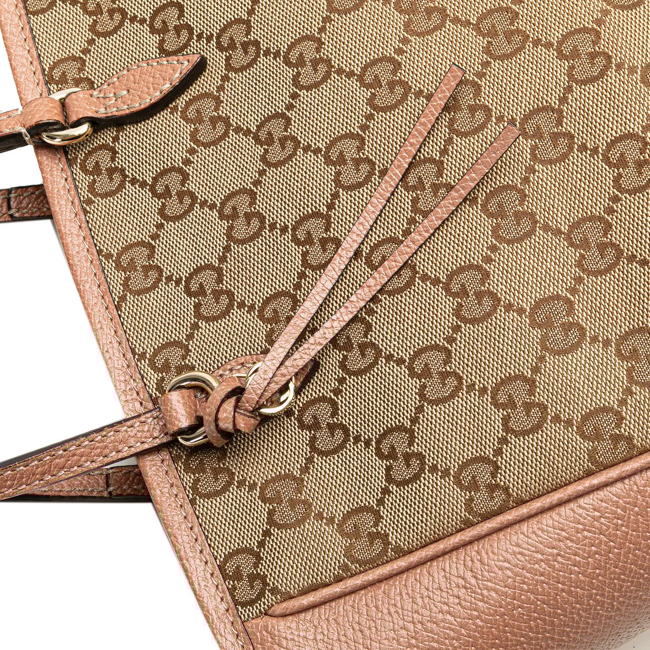 Gucci Small GG Canvas Bree Satchel Bruin