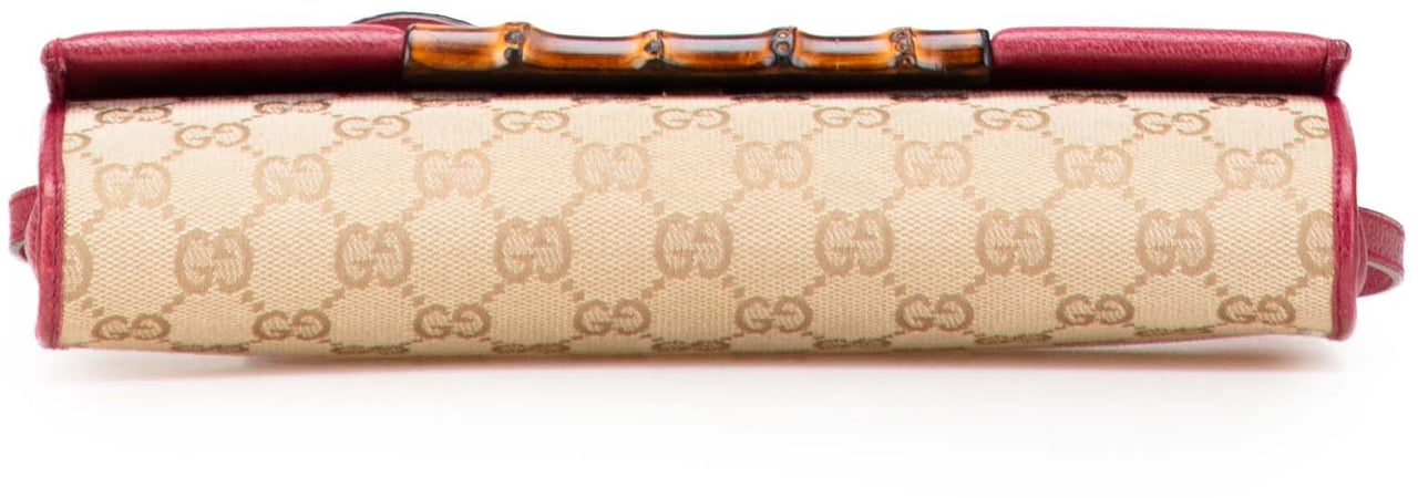 Gucci GG Canvas Bamboo Bar Crossbody Bruin