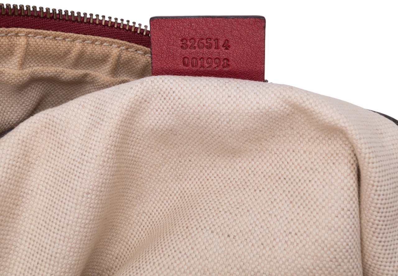 Gucci Small GG Canvas Miss GG Hobo Bruin