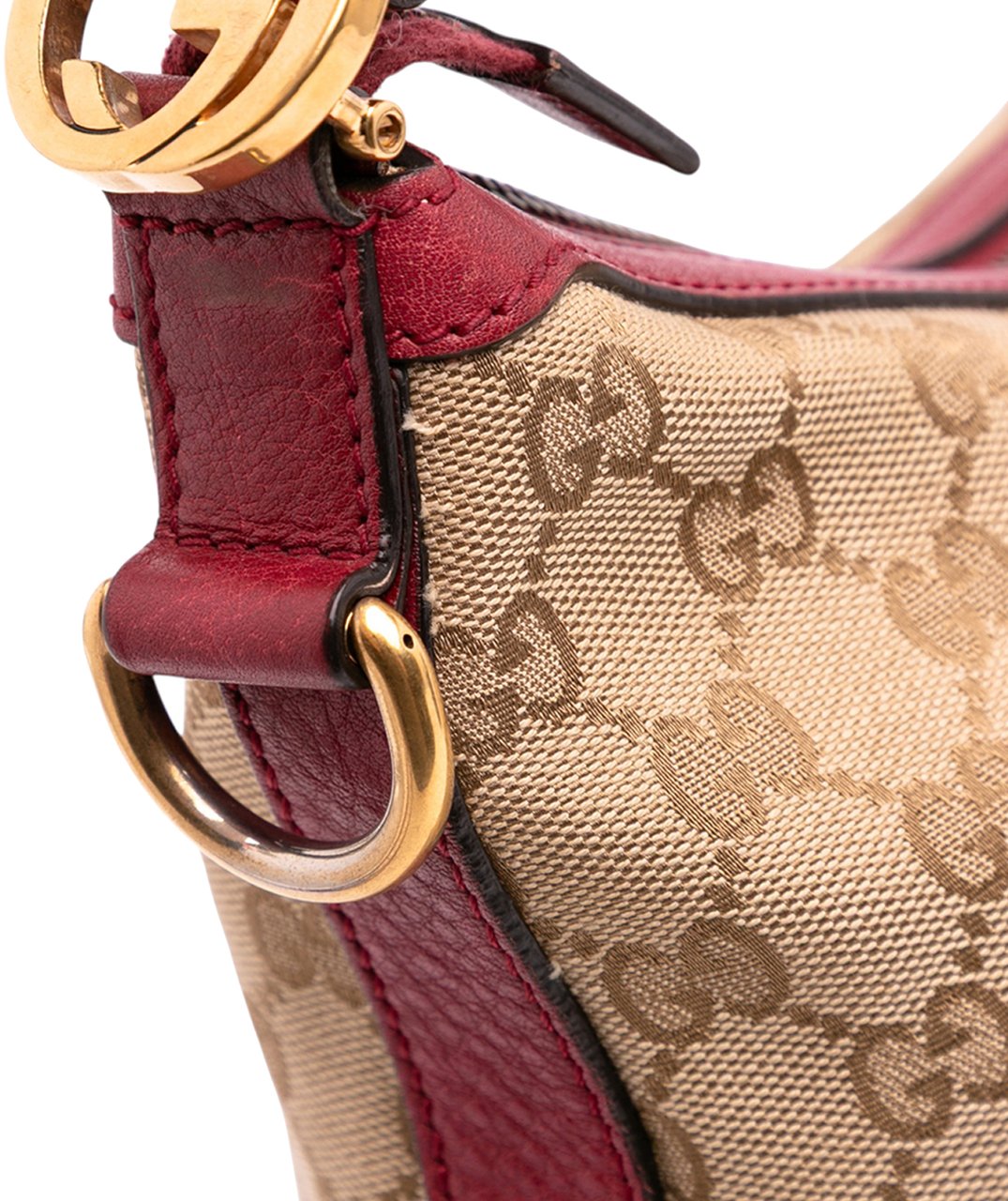 Gucci Small GG Canvas Miss GG Hobo Bruin