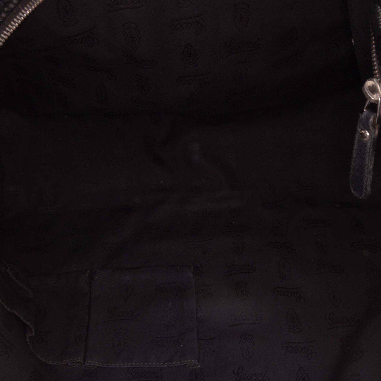 Gucci Large GG Imprime Web 500 Tote Zwart