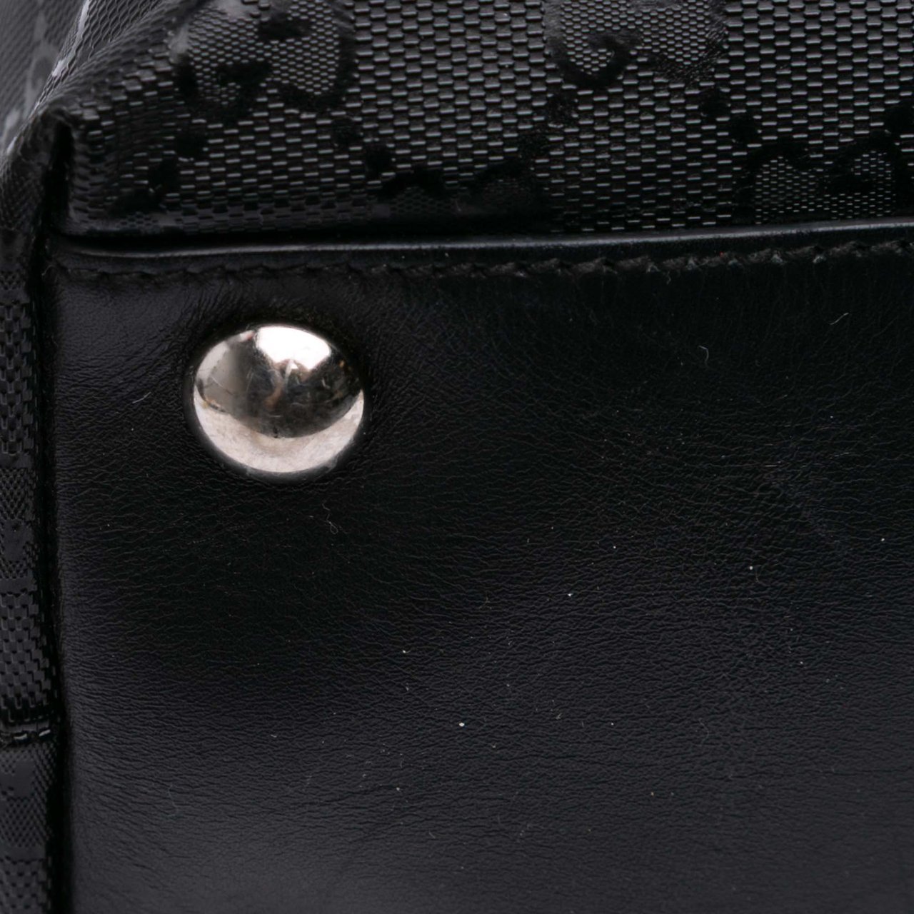 Gucci Large GG Imprime Web 500 Tote Zwart