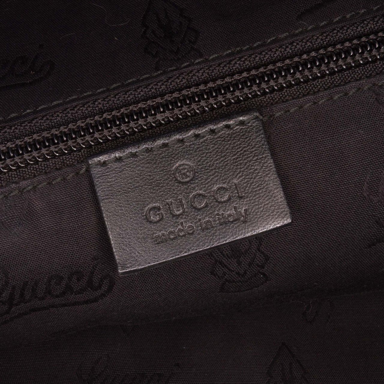 Gucci Large GG Imprime Web 500 Tote Zwart