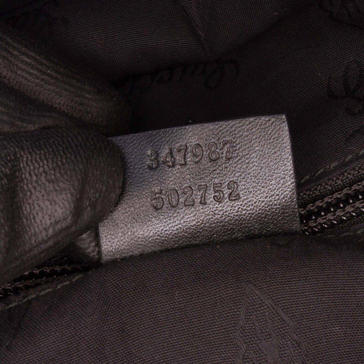 Gucci Large GG Imprime Web 500 Tote Zwart
