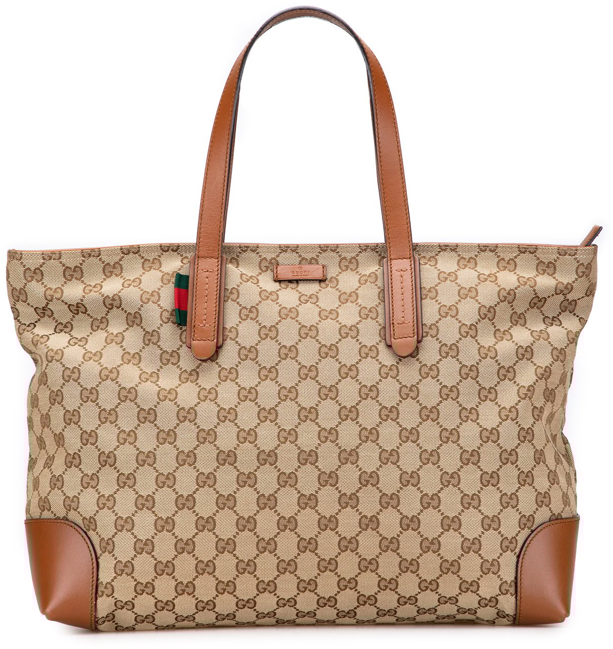 Gucci GG Canvas Tote Bruin