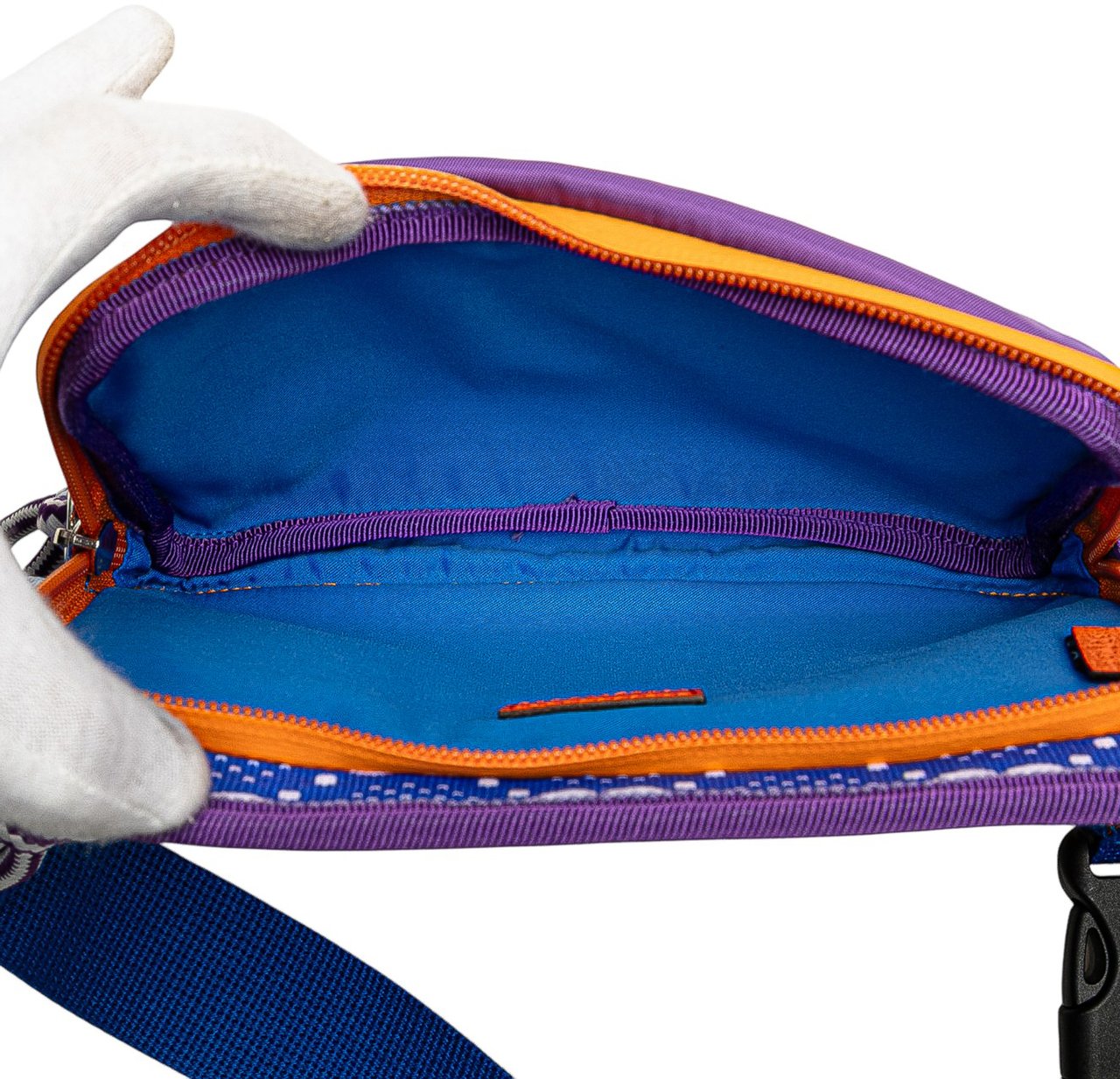 Gucci GG Nylon and Rubber Belt Bag Blauw