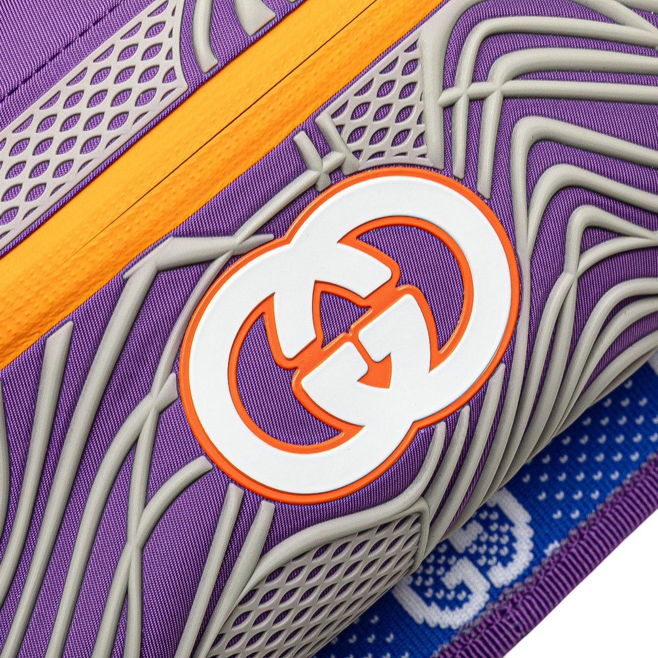 Gucci GG Nylon and Rubber Belt Bag Blauw