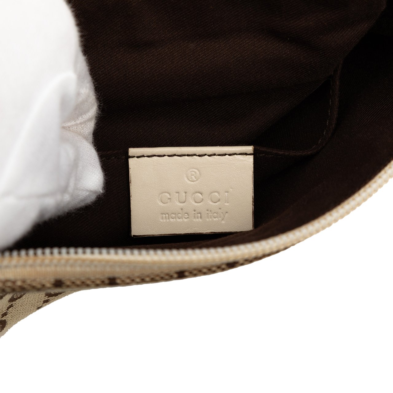 Gucci GG Canvas Perforated Crossbody Bruin