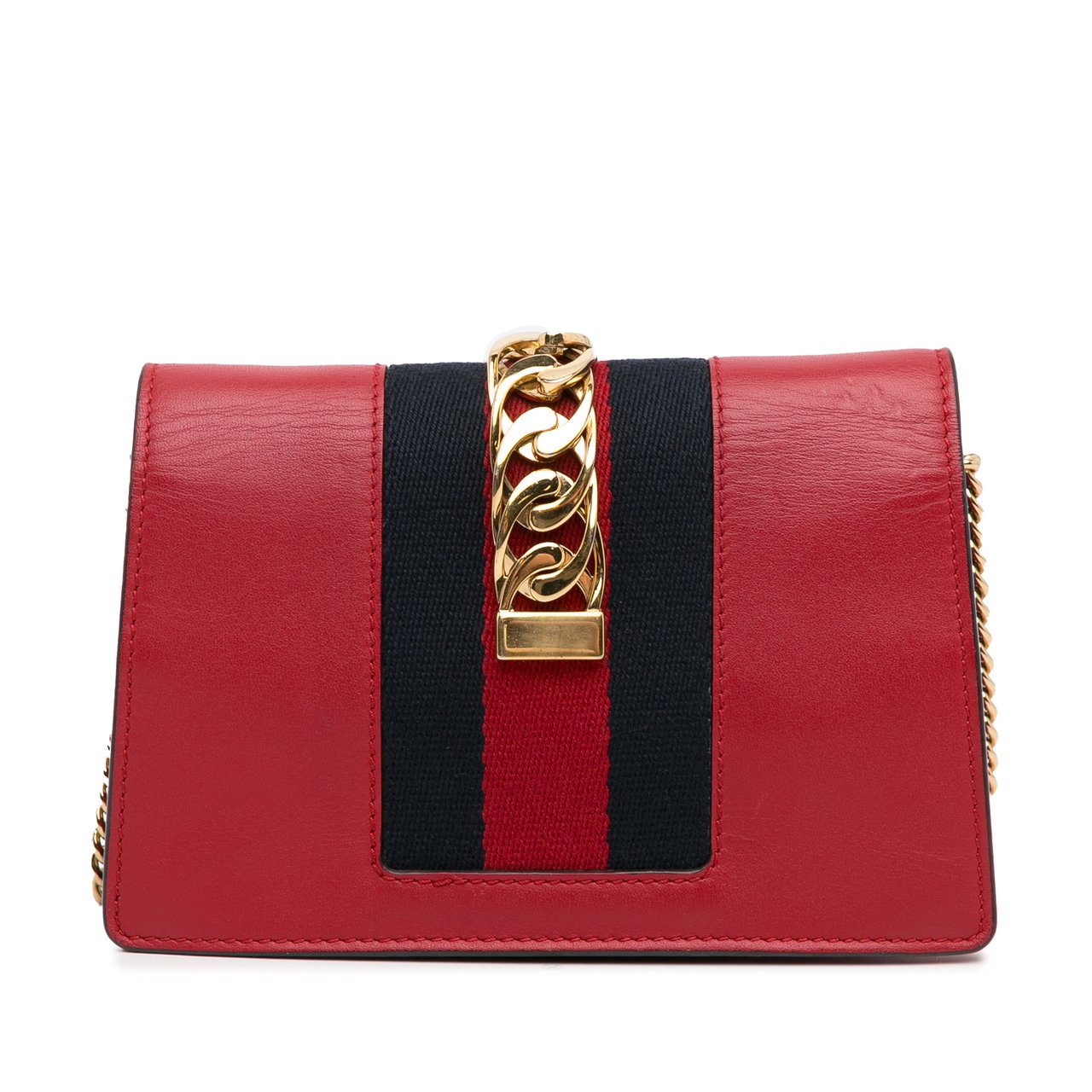 Gucci Super Mini Sylvie Chain Bag Rood