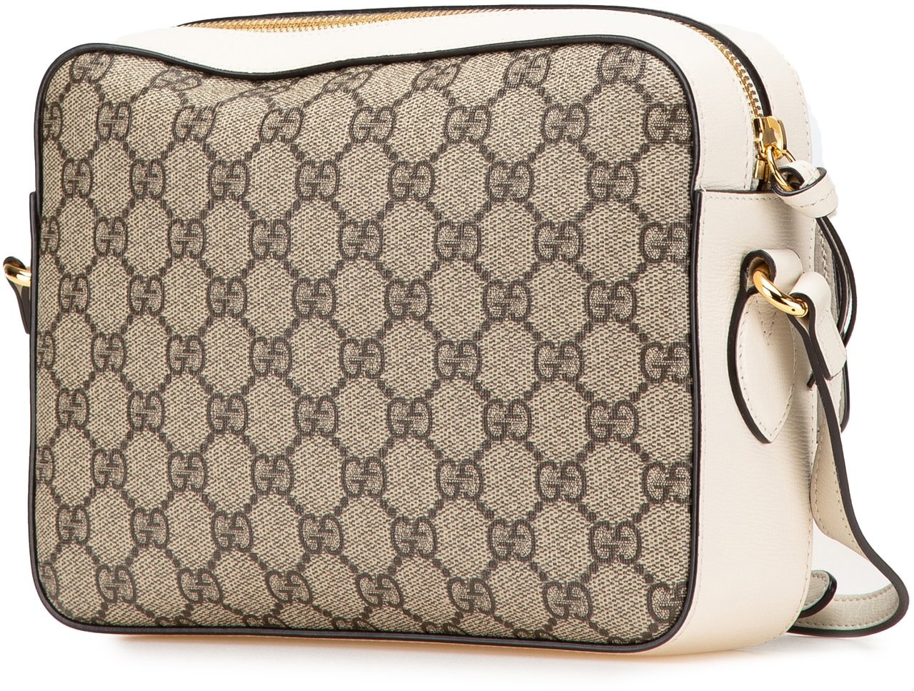 Gucci Small GG Supreme Horsebit 1955 Crossbody Bruin