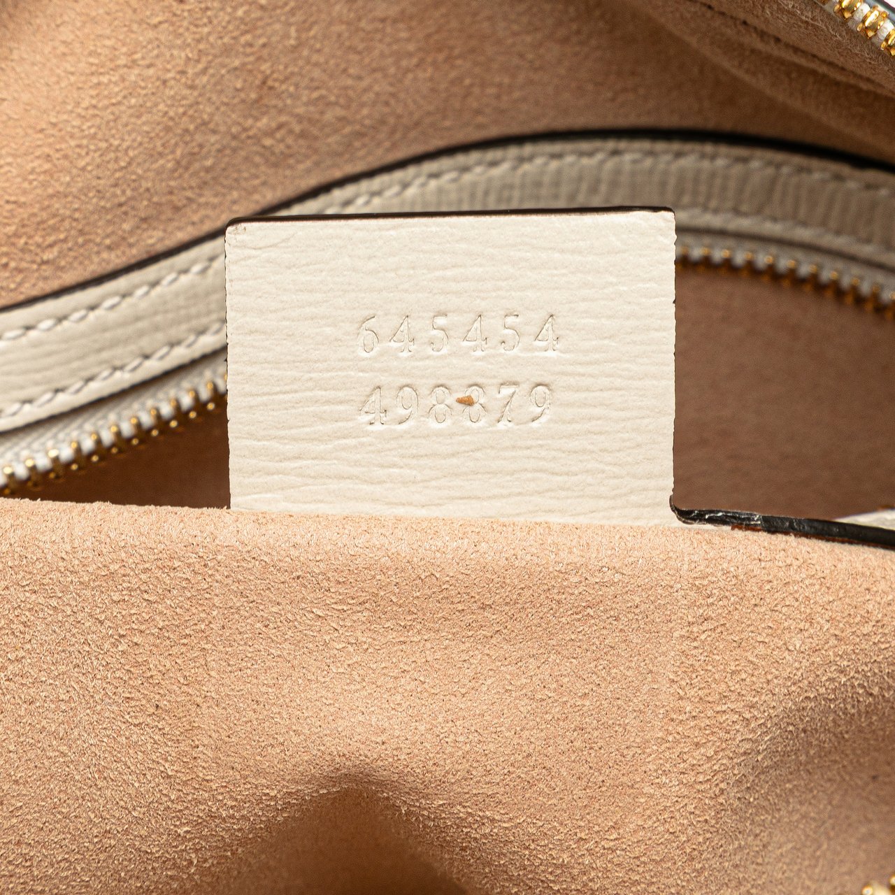 Gucci Small GG Supreme Horsebit 1955 Crossbody Bruin