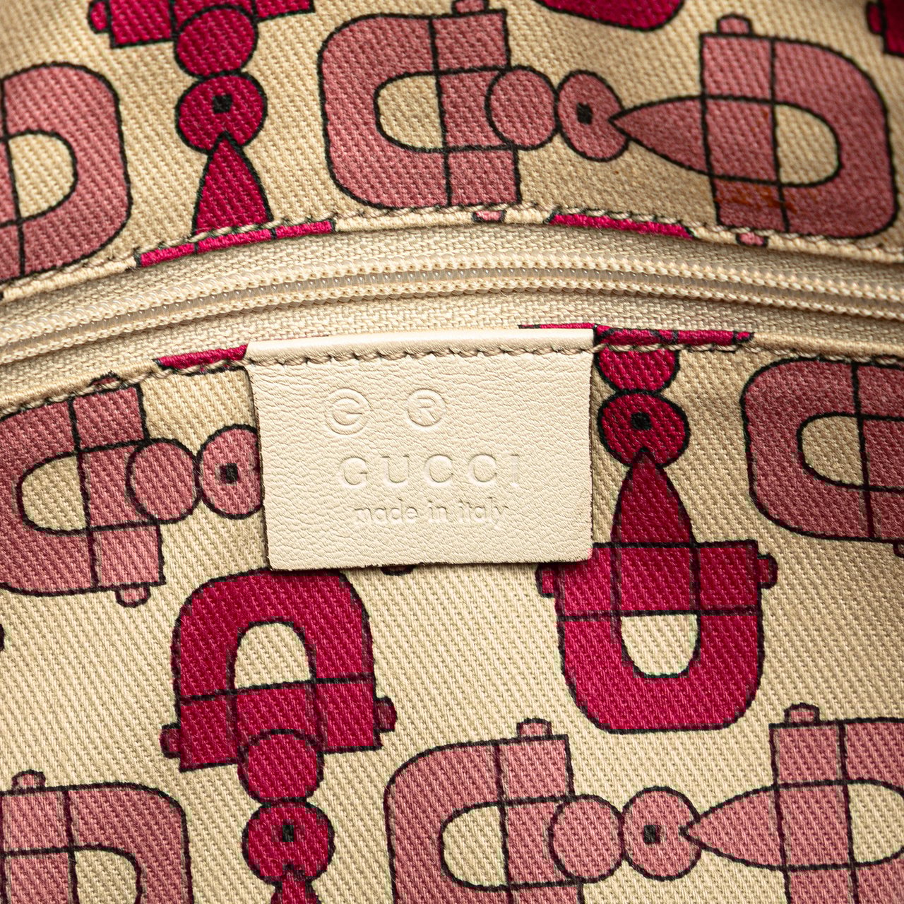 Gucci Guccissima Boston Bag Wit