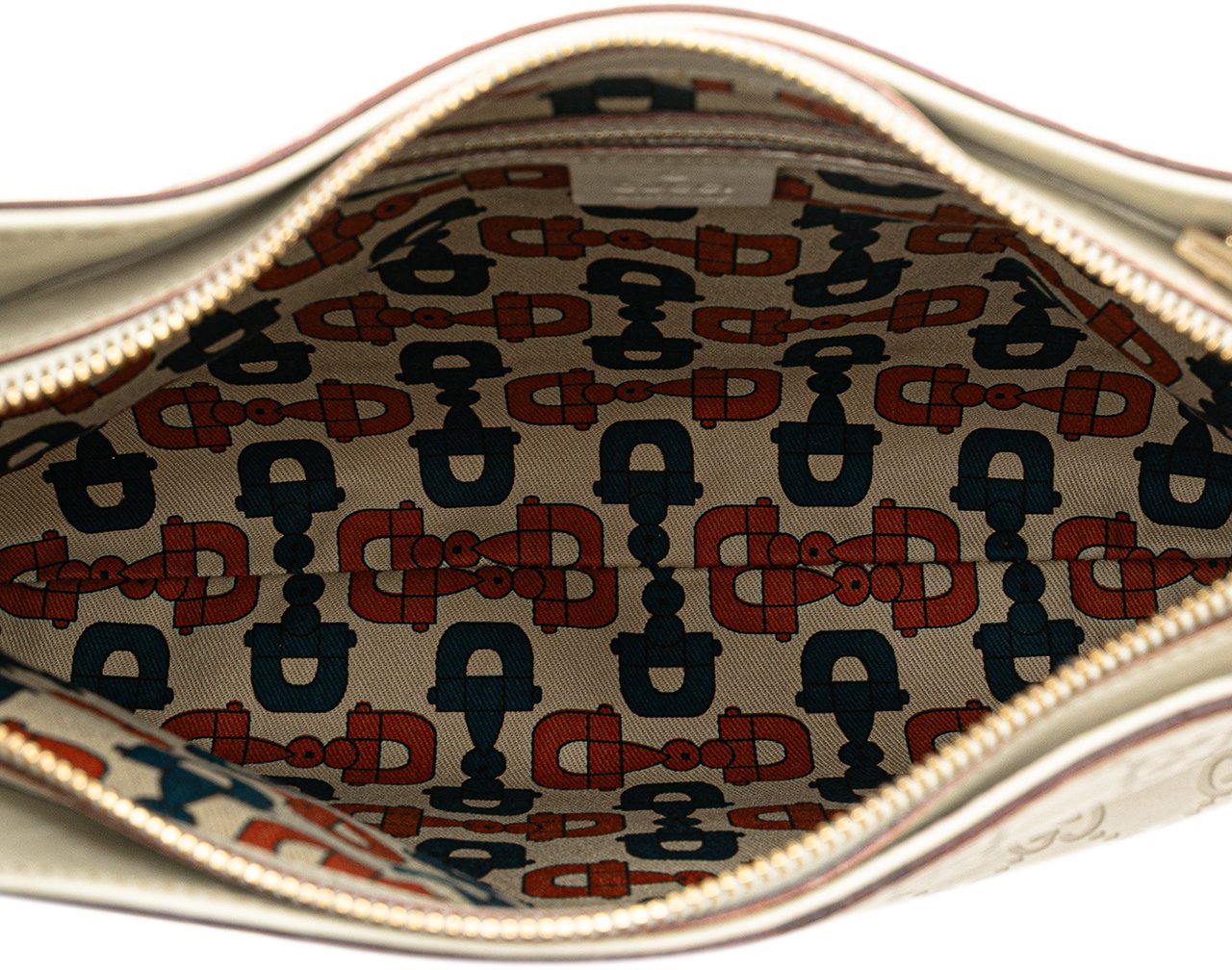 Gucci Guccissima Horsebit Creole Hobo Wit