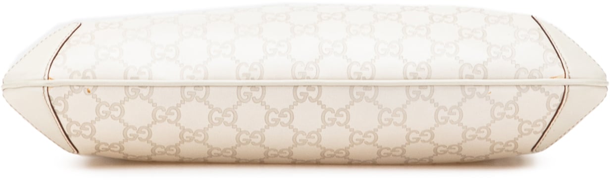Gucci Guccissima Horsebit Creole Hobo Wit