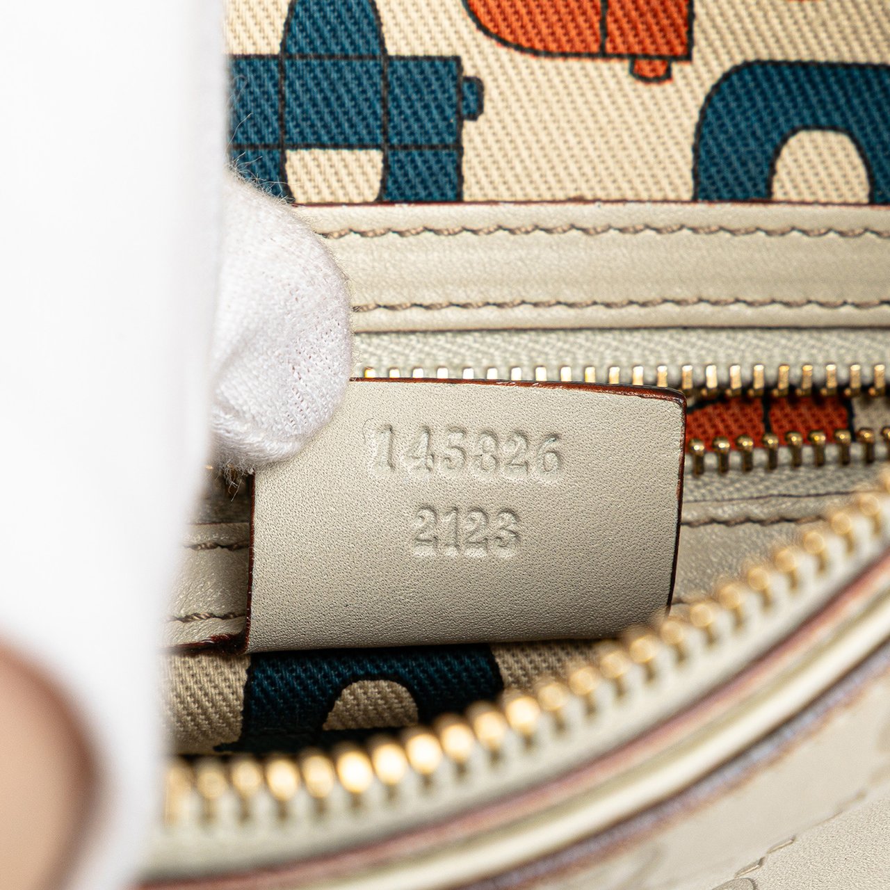 Gucci Guccissima Horsebit Creole Hobo Wit