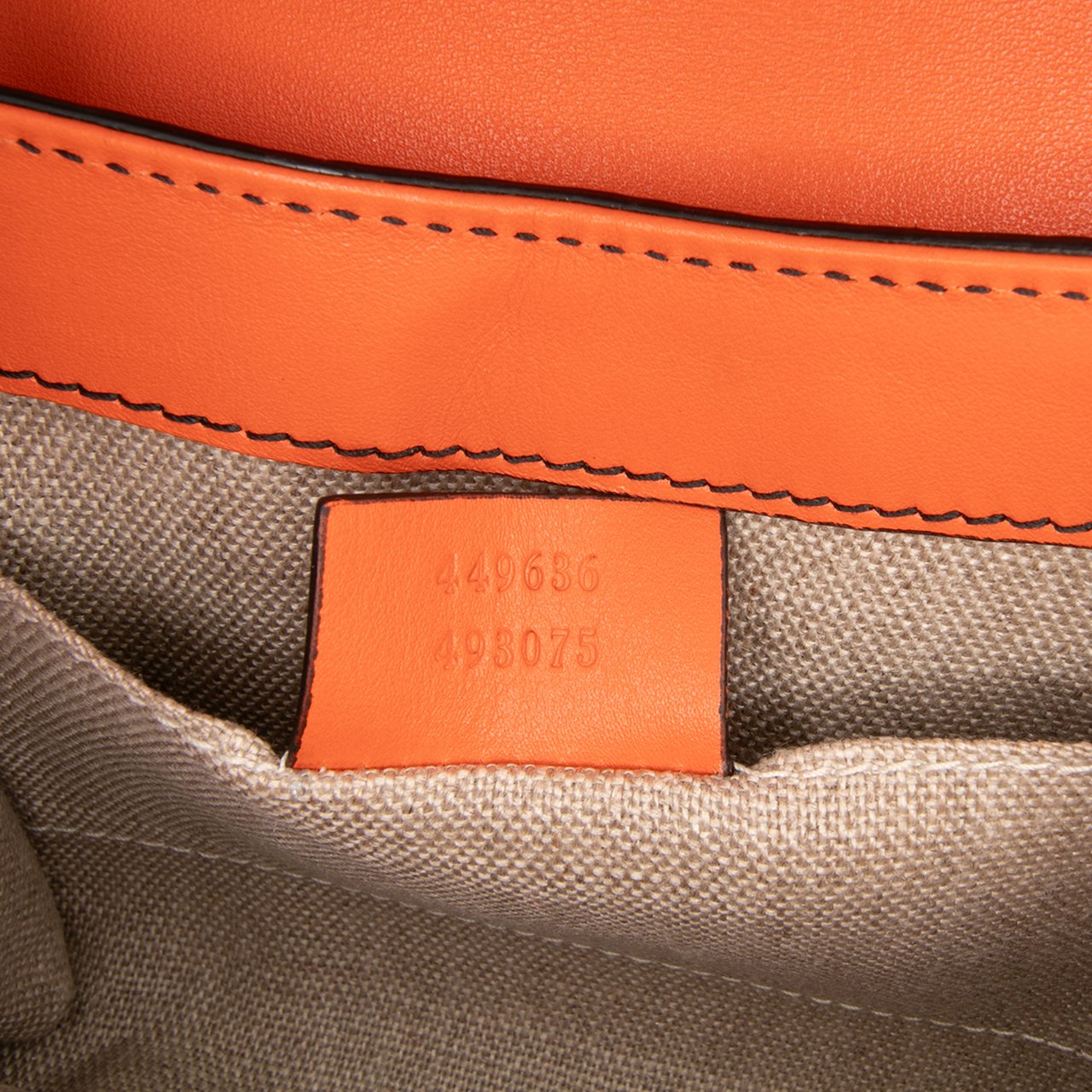 Gucci Mini Microguccissima Emily Crossbody Oranje