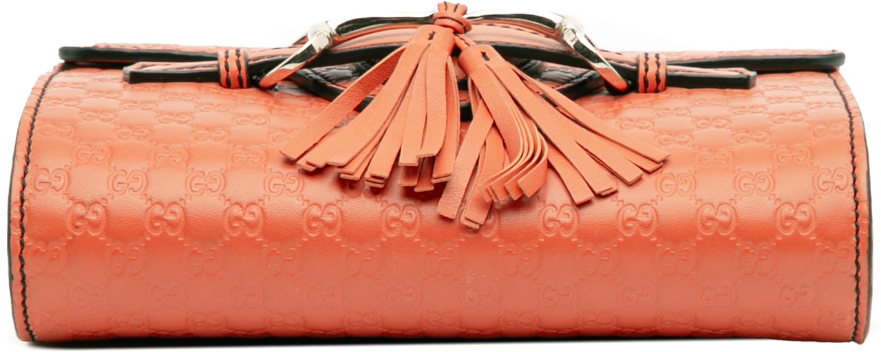 Gucci Mini Microguccissima Emily Crossbody Oranje