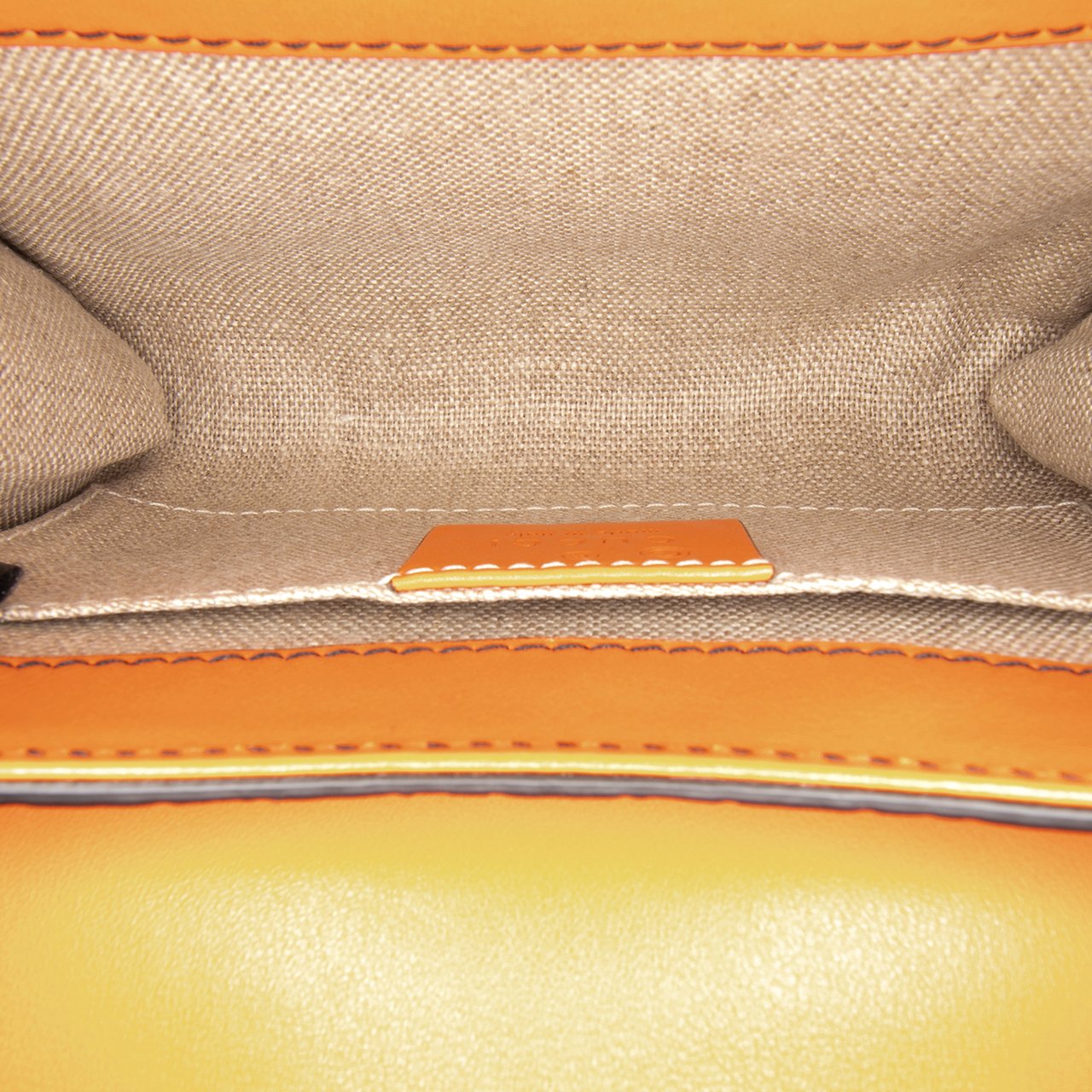 Gucci Mini Microguccissima Emily Crossbody Oranje