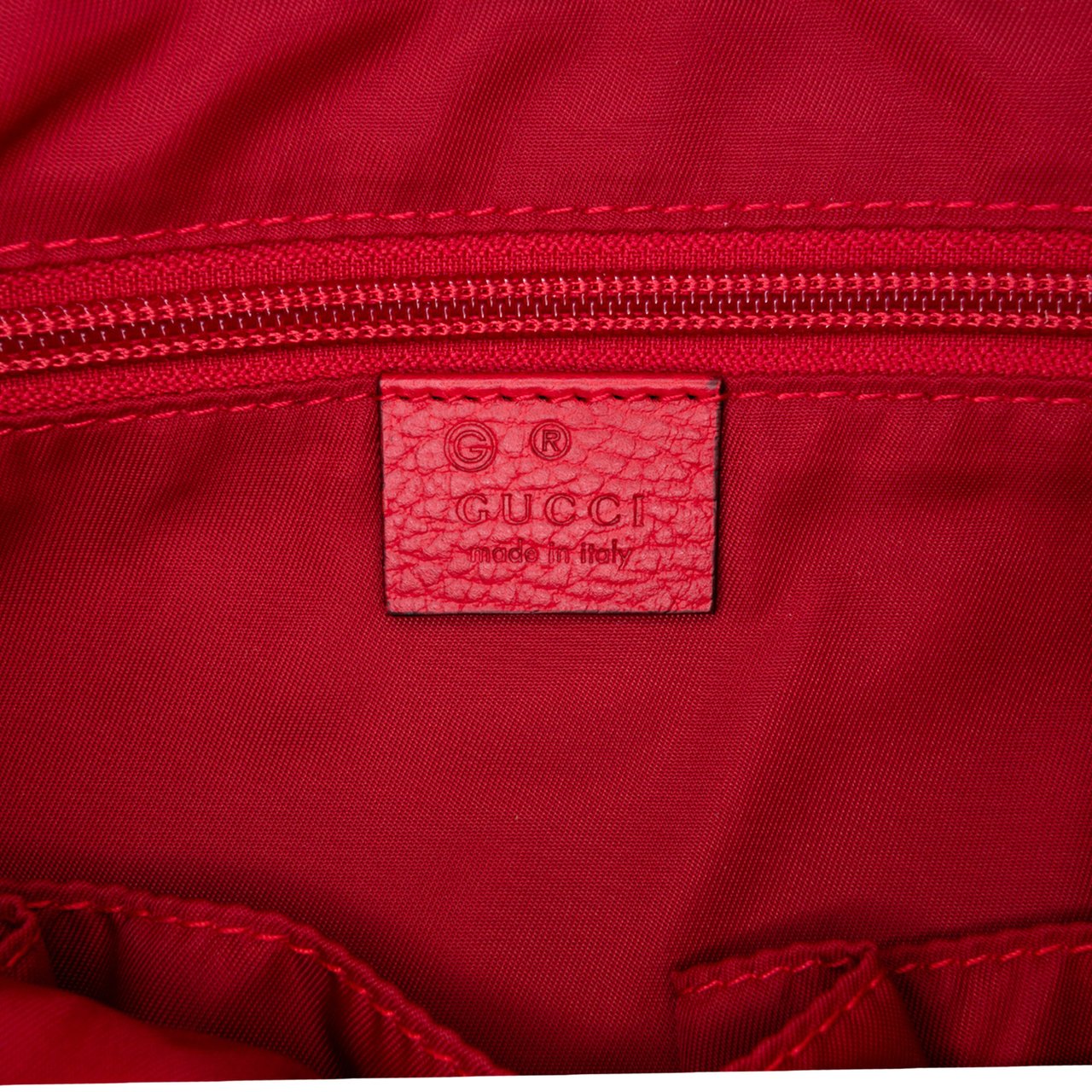 Gucci GG Nylon Flat Messenger Bag Rood