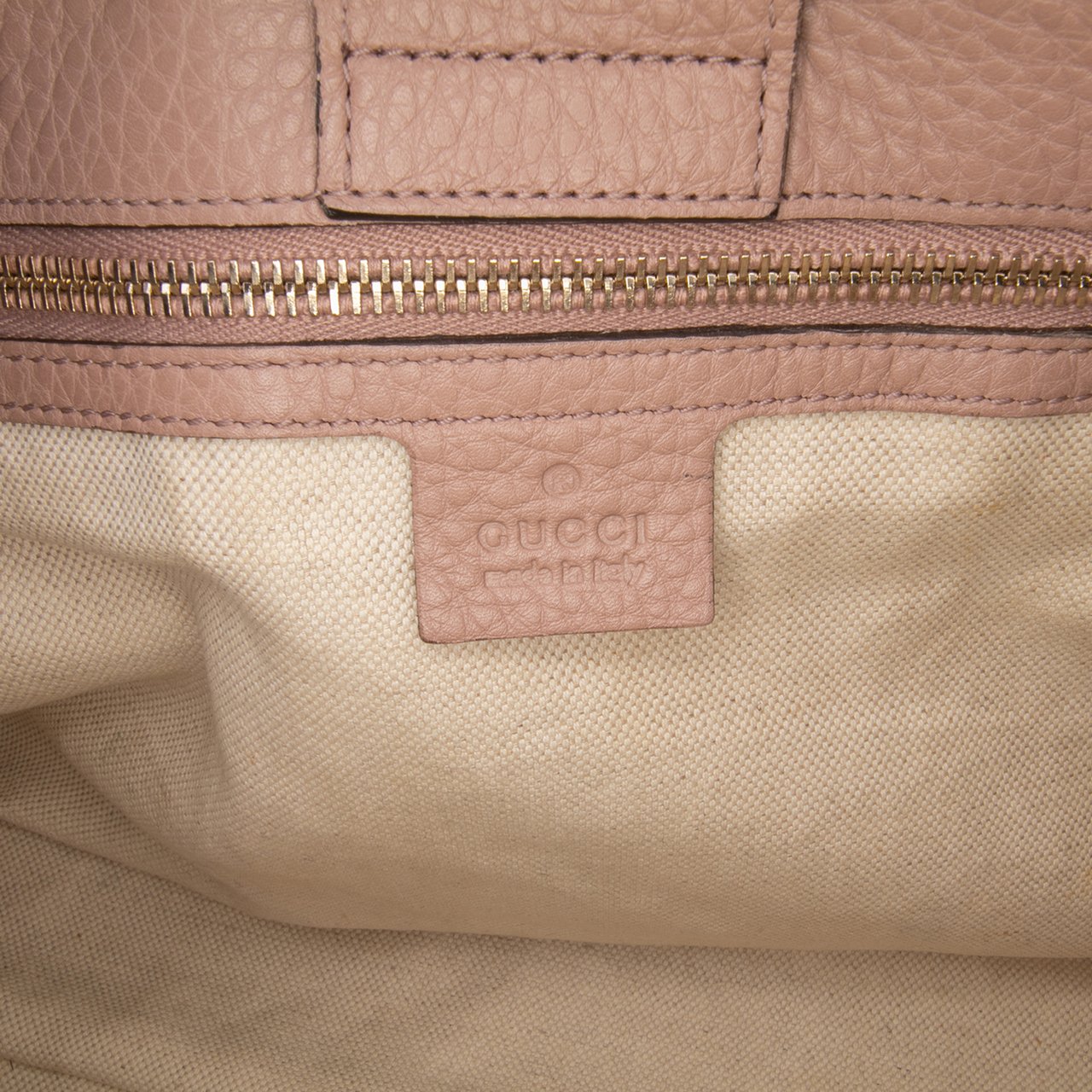 Gucci Medium Calfskin Bamboo Shopper Satchel Roze