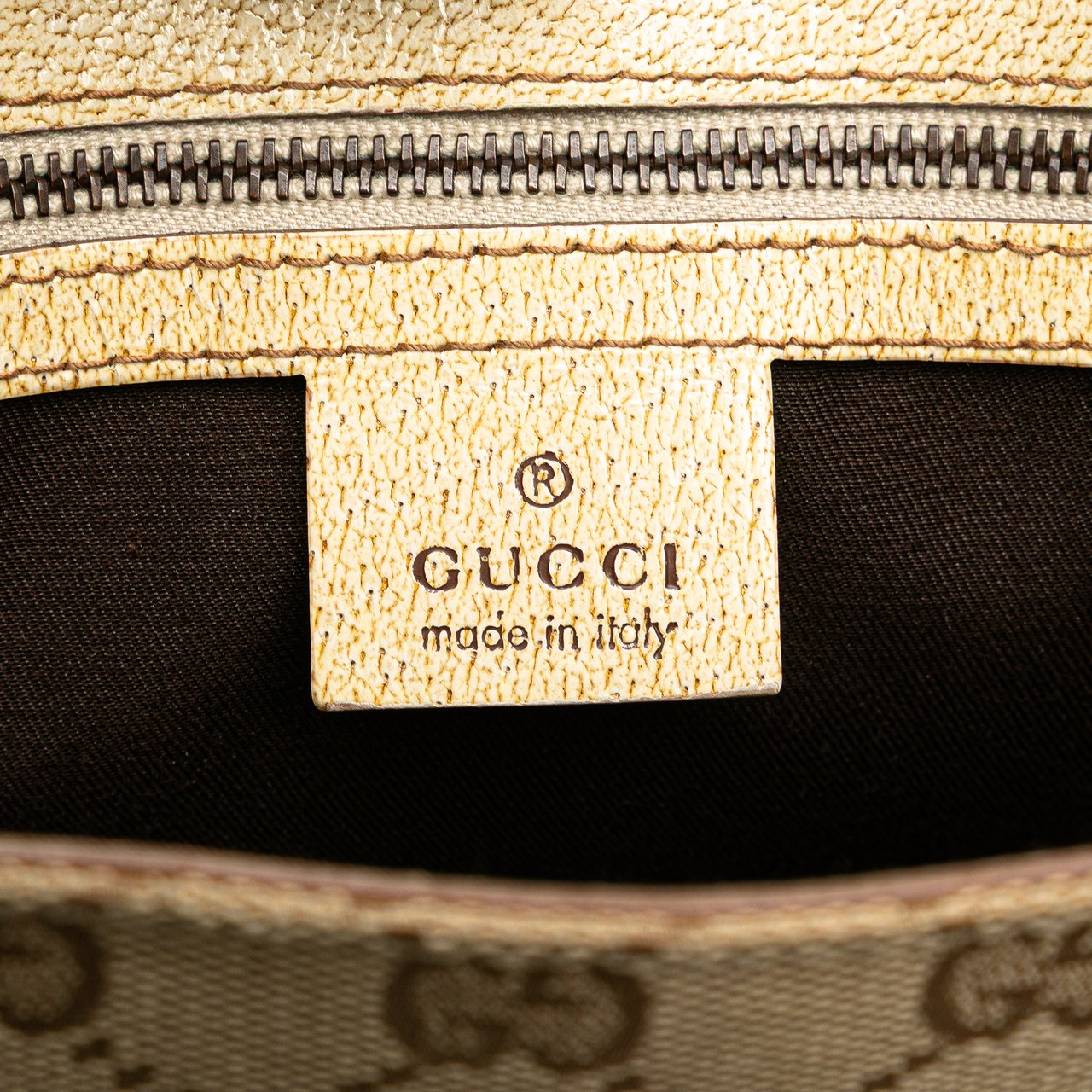 Gucci GG Canvas Nailhead Tote Bruin