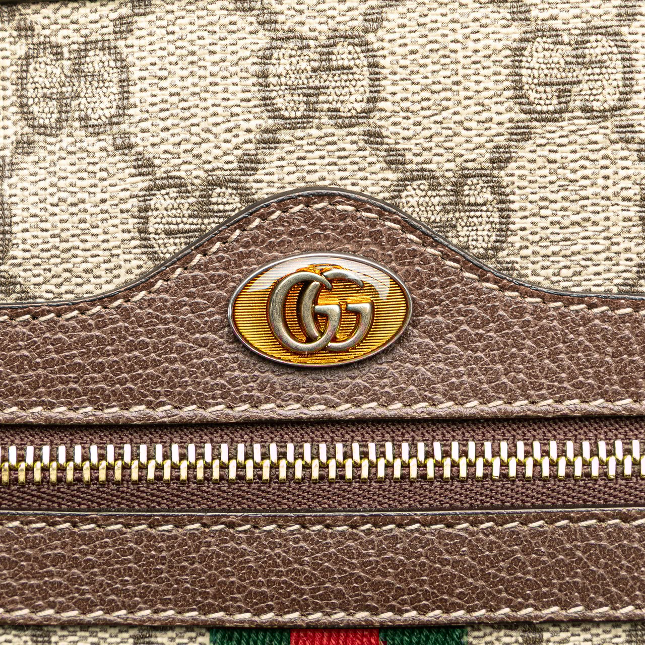 Gucci GG Supreme Web Ophidia Clutch Bruin
