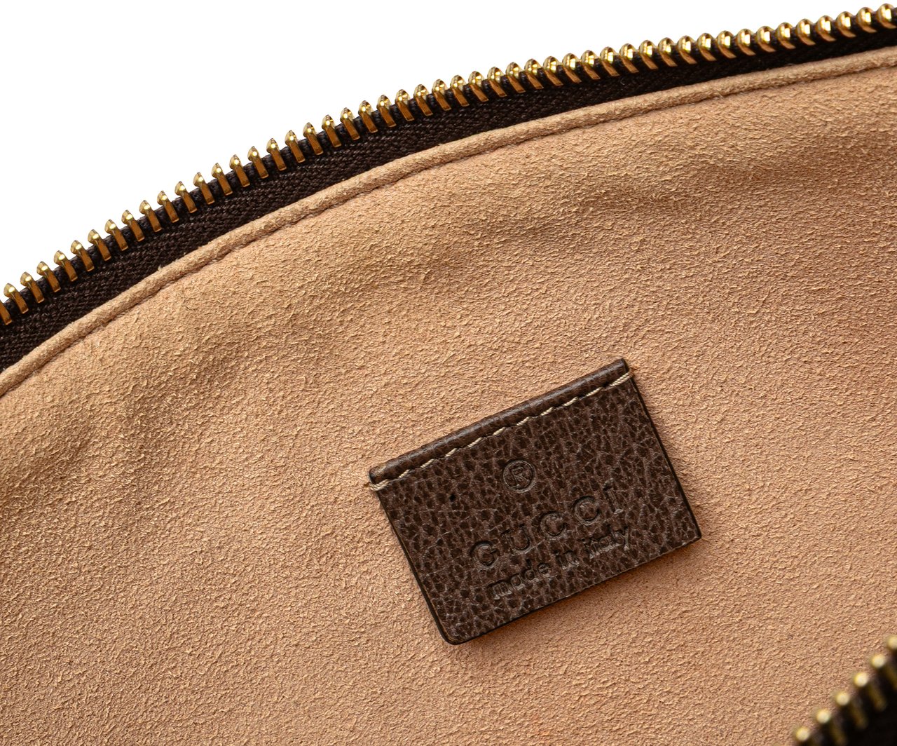 Gucci GG Supreme Web Ophidia Clutch Bruin