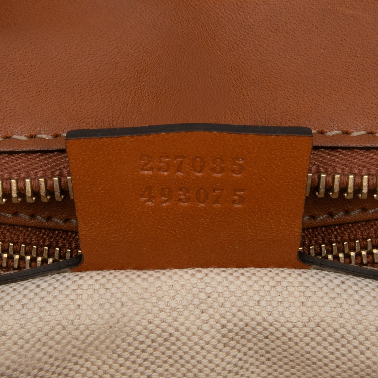 Gucci Medium GG Canvas Web Heritage Tote Bruin
