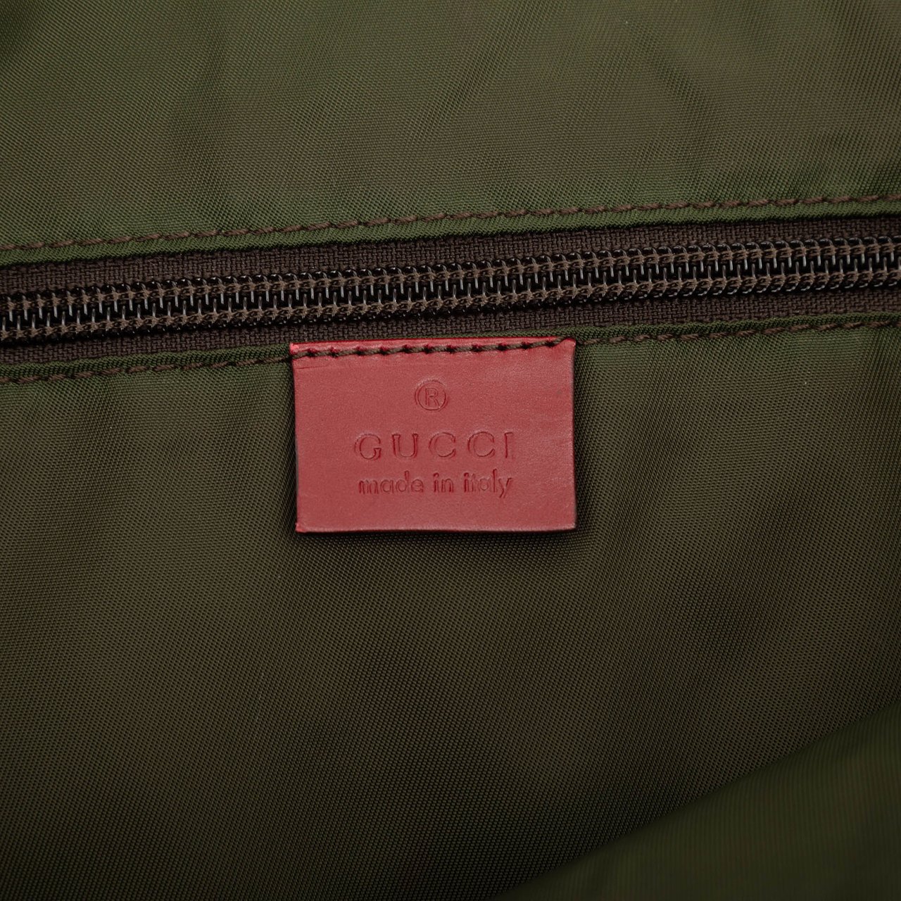 Gucci GG Canvas Web Tote Bruin
