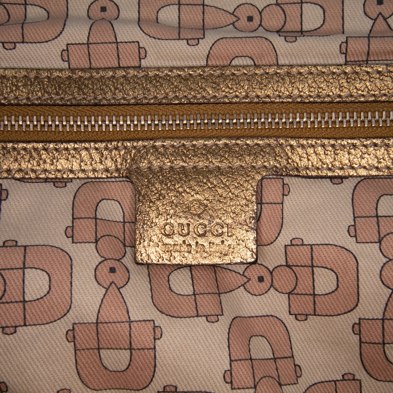 Gucci GG Canvas Jolicoeur Tote Bruin