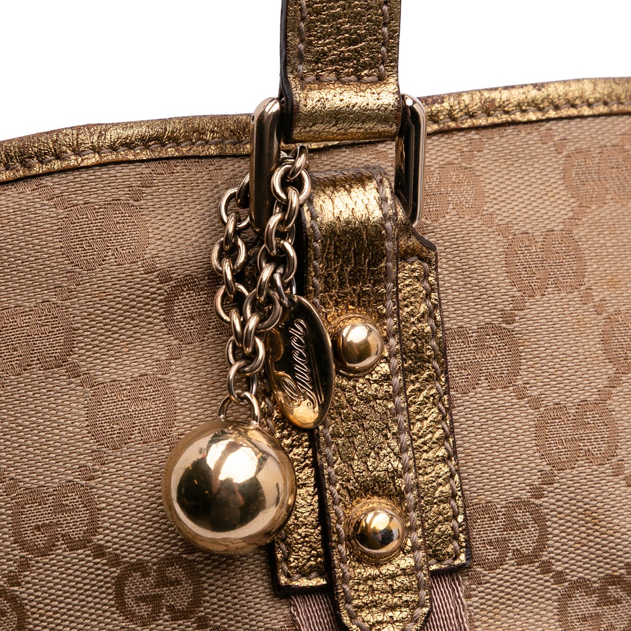 Gucci GG Canvas Jolicoeur Tote Bruin