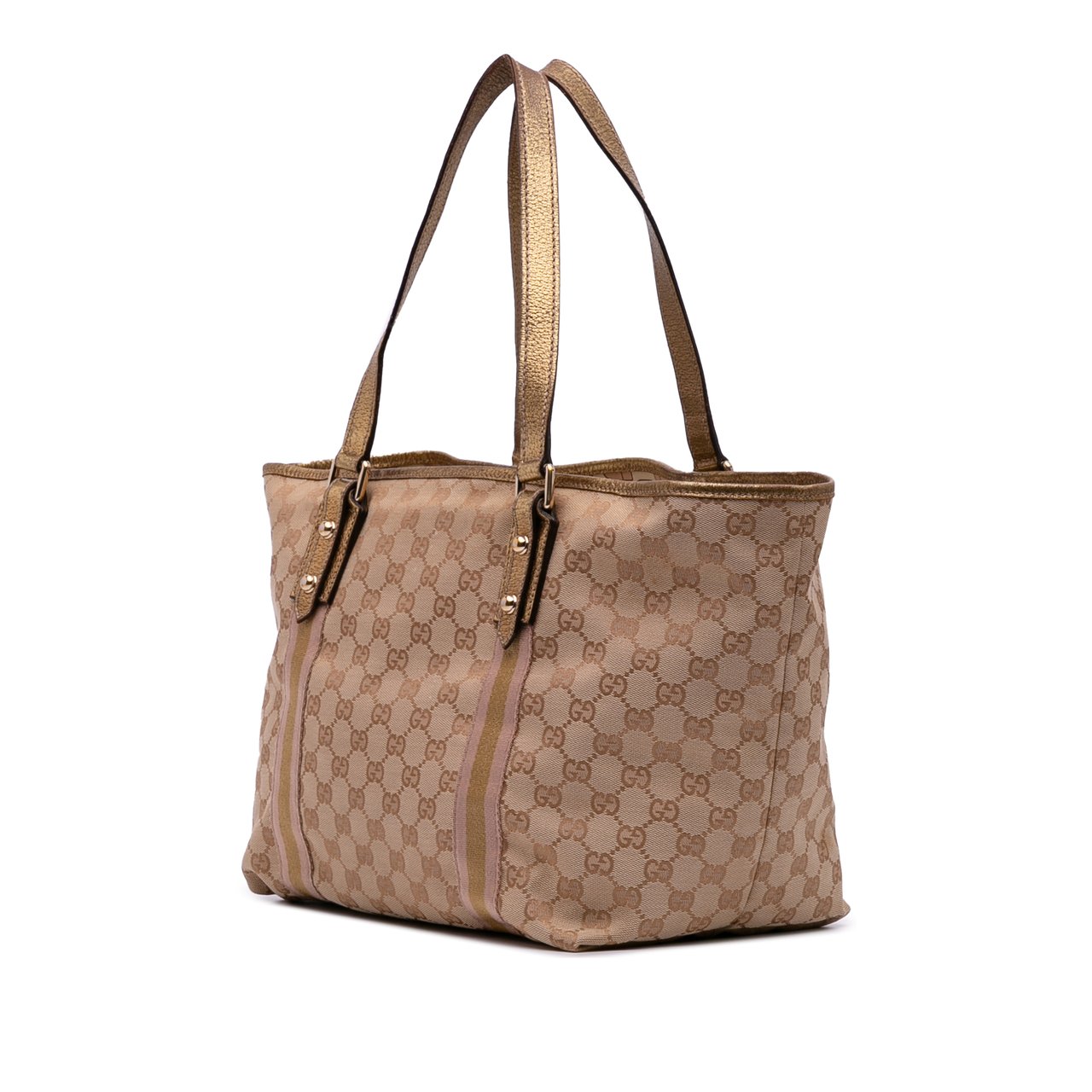 Gucci GG Canvas Jolicoeur Tote Bruin