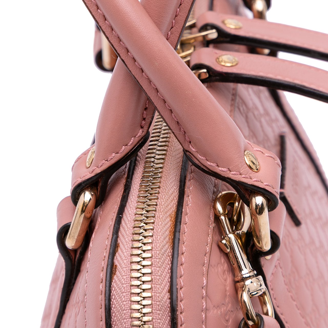 Gucci Mini Microguccissima Dome Satchel Roze