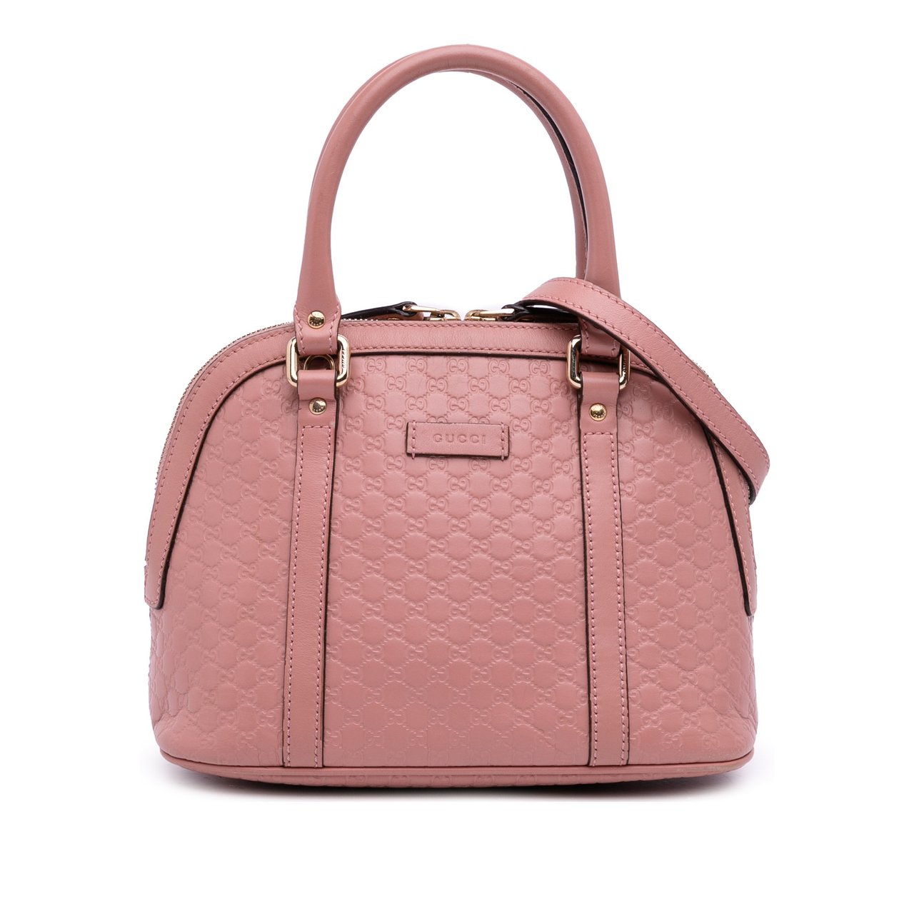 Gucci Mini Microguccissima Dome Satchel Roze