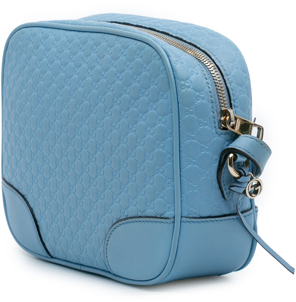 Gucci Mini Microguccissima Bree Crossbody Blauw